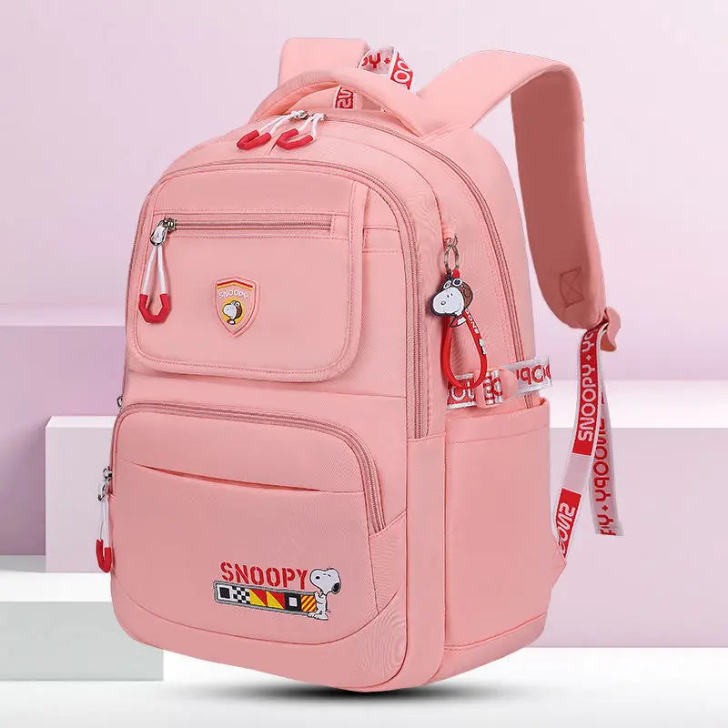 Snoopy cute cartoon lightening shoulder bag simple Oxford textile leisure large-capacity zipper children's school bag
Snoopy cute cartoon lightening shoulder bag simple Oxford textile leisure large-capacity zipper children's school bag