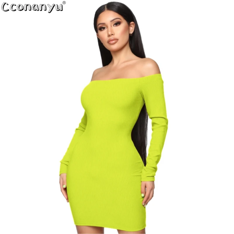 Sexy Solid Color dress 2019 Women Autumn Fashion Slash Neck Elegent Dress Casual Long Sleeve Dress
Sexy Solid Color dress 2019 Women Autumn Fashion Slash Neck Elegent Dress Casual Long Sleeve Dress