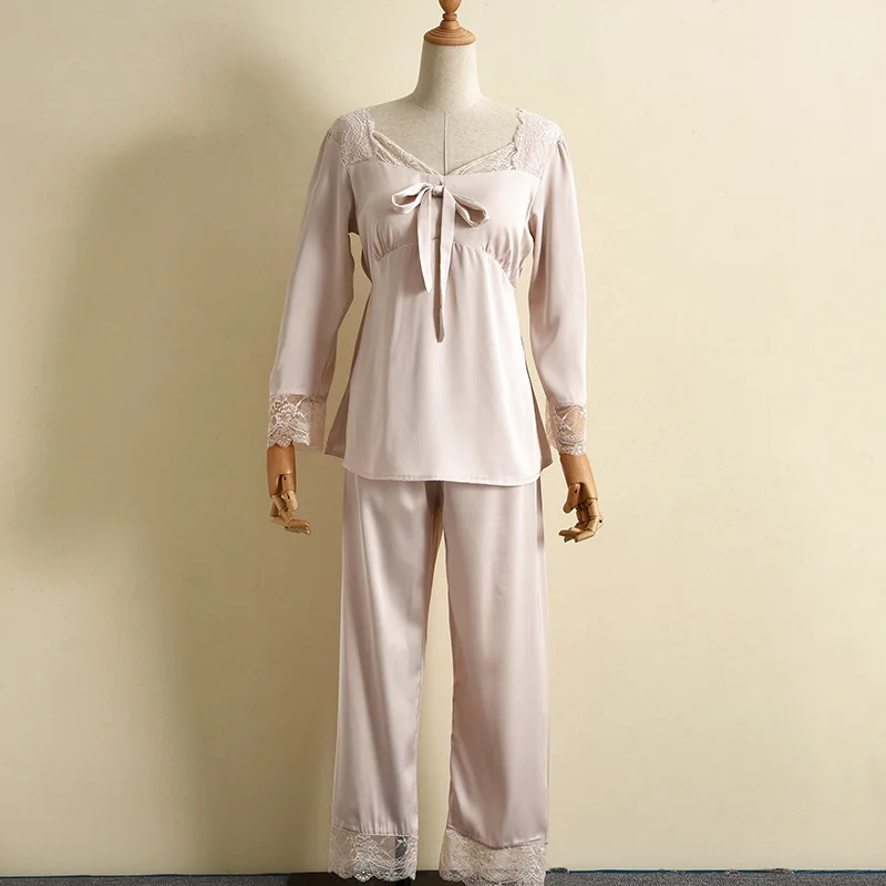 2PCS Pajamas Suit Long Sleeve Lady Homewear Intimate Lingerie Casual V-Neck Sleep Set Novelty Sleepwear Spring New Home Clothing
2PCS Pajamas Suit Long Sleeve Lady Homewear Intimate Lingerie Casual V-Neck Sleep Set Novelty Sleepwear Spring New Home Clothing