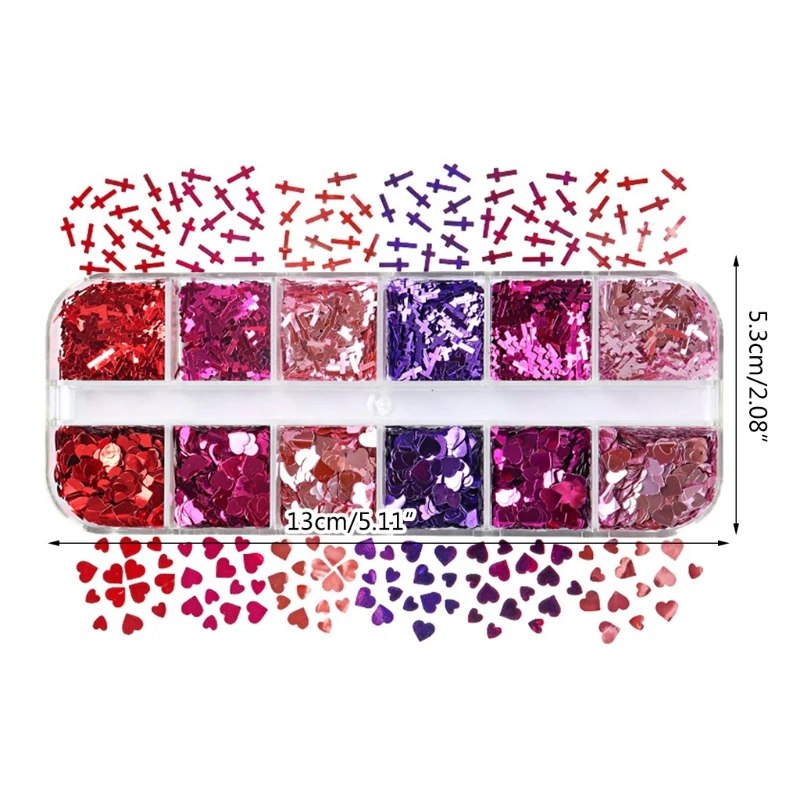 Y1UE Holographic Glitter Love Heart+Cross Shape Epoxy Resin Filling Sequins Filler
Y1UE Holographic Glitter Love Heart+Cross Shape Epoxy Resin Filling Sequins Filler