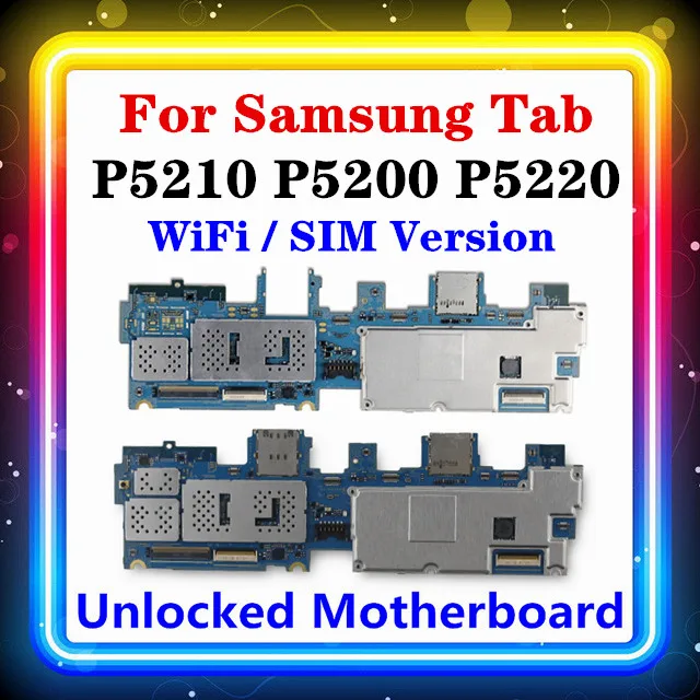 Оригинальная материнская плата для Samsung Galaxy Tab 3 10 1 P5210 P5200 P5220 разблокированная