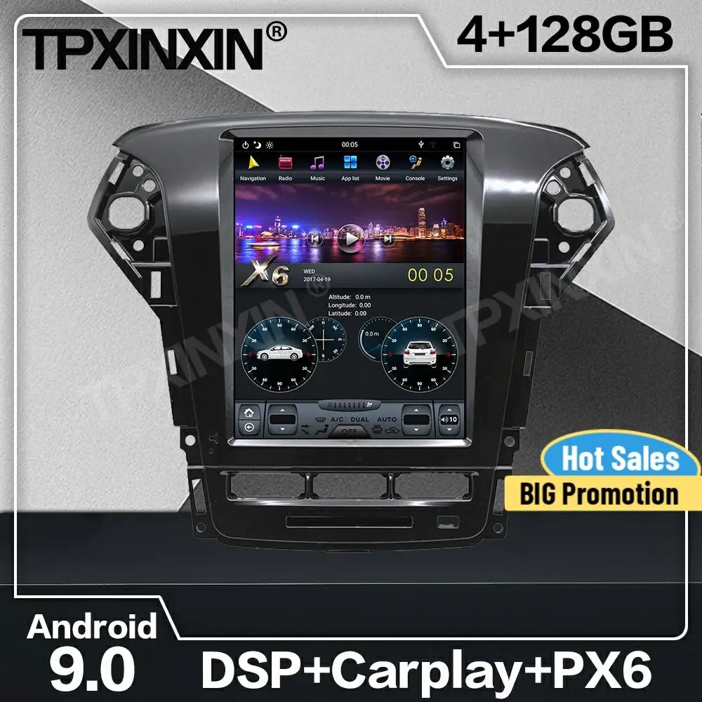 Автомобильный радиоприемник 128G Tesla Screen DSP Carplay Android 2 Din стерео приемник для Ford Mondeo MK4 2011 2012 2013 GPS записывающее устройство аудио
Автомобильный радиоприемник 128G Tesla Screen DSP Carplay Android 2 Din стерео приемник для Ford Mondeo MK4 2011 2012 2013 GPS записывающее устройство аудио