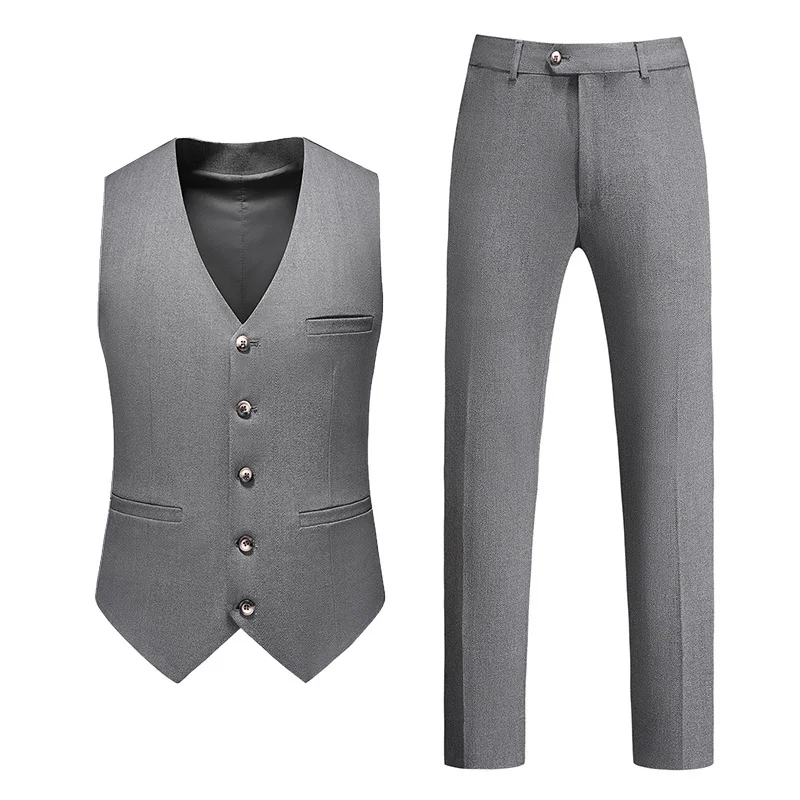 Plus Size 5XL-S Business Formal Wear Men's Sets High Quality Vest + Pants Men Clothing All Match Slim Fit Casual Wedding Dress
Plus Size 5XL-S Business Formal Wear Men's Sets High Quality Vest + Pants Men Clothing All Match Slim Fit Casual Wedding Dress