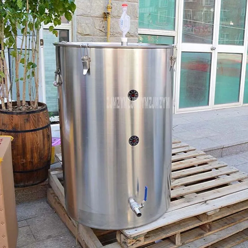 250L 304 Stainless Steel Wine Fermentation Barrel Fermenter Brewery One-way Exhaust Valve Good Sealing Fruit Wine Barrel 
250L 304 Stainless Steel Wine Fermentation Barrel Fermenter Brewery One-way Exhaust Valve Good Sealing Fruit Wine Barrel