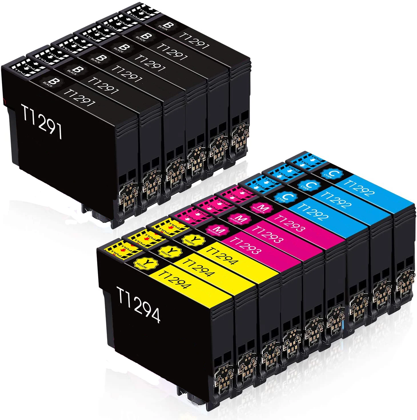 befon T1295 Ink Cartridges Replacement for Epson T1291 T1292 T1293 T1294 Compatible with Epson Workforce WF-3520 WF-3540 WF-7515
befon T1295 Ink Cartridges Replacement for Epson T1291 T1292 T1293 T1294 Compatible with Epson Workforce WF-3520 WF-3540 WF-7515