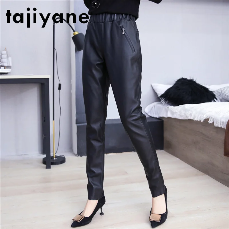 Real Pants Woman Cowhide High Waist Trousers Women Cloth Genuine Leather Pencil Pants Fashion Pantalon Femme TN2430
Real Pants Woman Cowhide High Waist Trousers Women Cloth Genuine Leather Pencil Pants Fashion Pantalon Femme TN2430