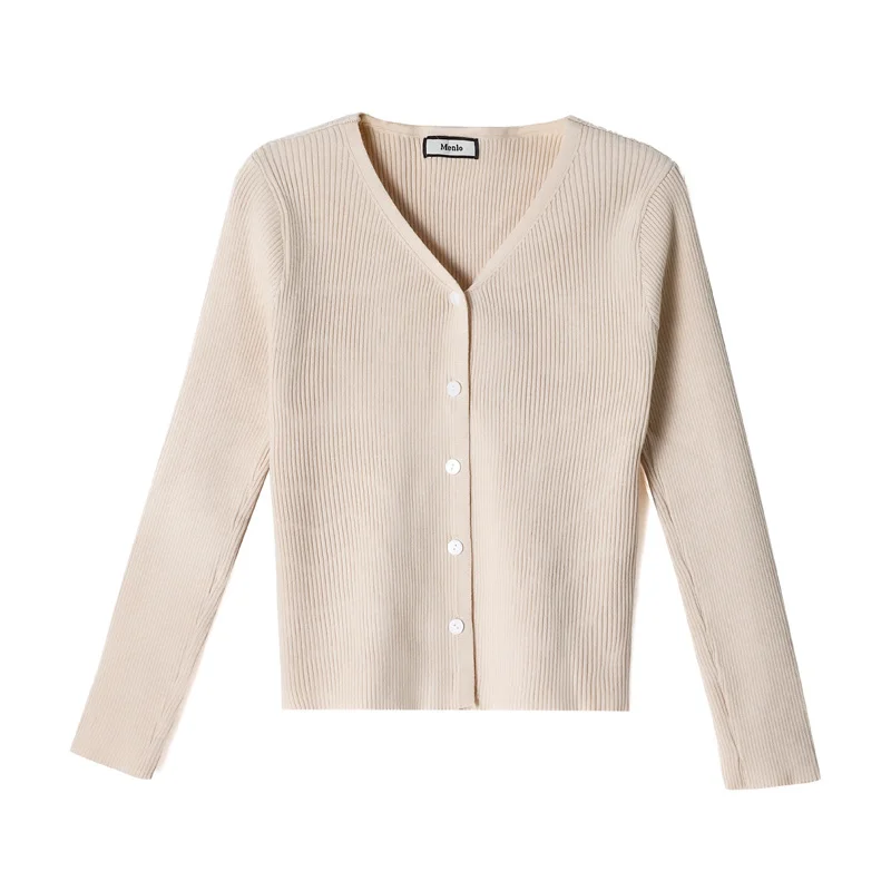 Spring Autumn Solid Color Chic Sweaters Women Korean Fashion V Neck Long Sleeve Single Breasted Knitted Cardigans Outwear Female
Spring Autumn Solid Color Chic Sweaters Women Korean Fashion V Neck Long Sleeve Single Breasted Knitted Cardigans Outwear Female