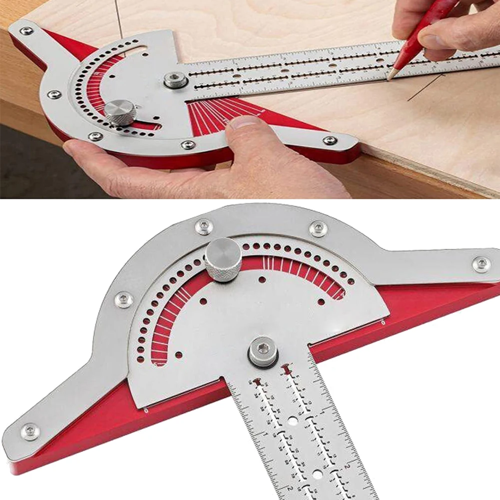 Woodworkers Edge Rule Protractor Angle Protractor Two Arm Woodworking Ruler Measure Tool for Craftsman Machinist Tools 10/15Inch
Woodworkers Edge Rule Protractor Angle Protractor Two Arm Woodworking Ruler Measure Tool for Craftsman Machinist Tools 10/15Inch