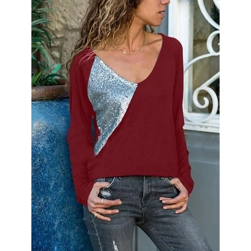 New Autumn Women T-Shirt Long Sleeve Clothes Patchwork Tee Shirt Femme Poleras Camisetas Mujer Ladies Casual Tops SJ4361X
New Autumn Women T-Shirt Long Sleeve Clothes Patchwork Tee Shirt Femme Poleras Camisetas Mujer Ladies Casual Tops SJ4361X