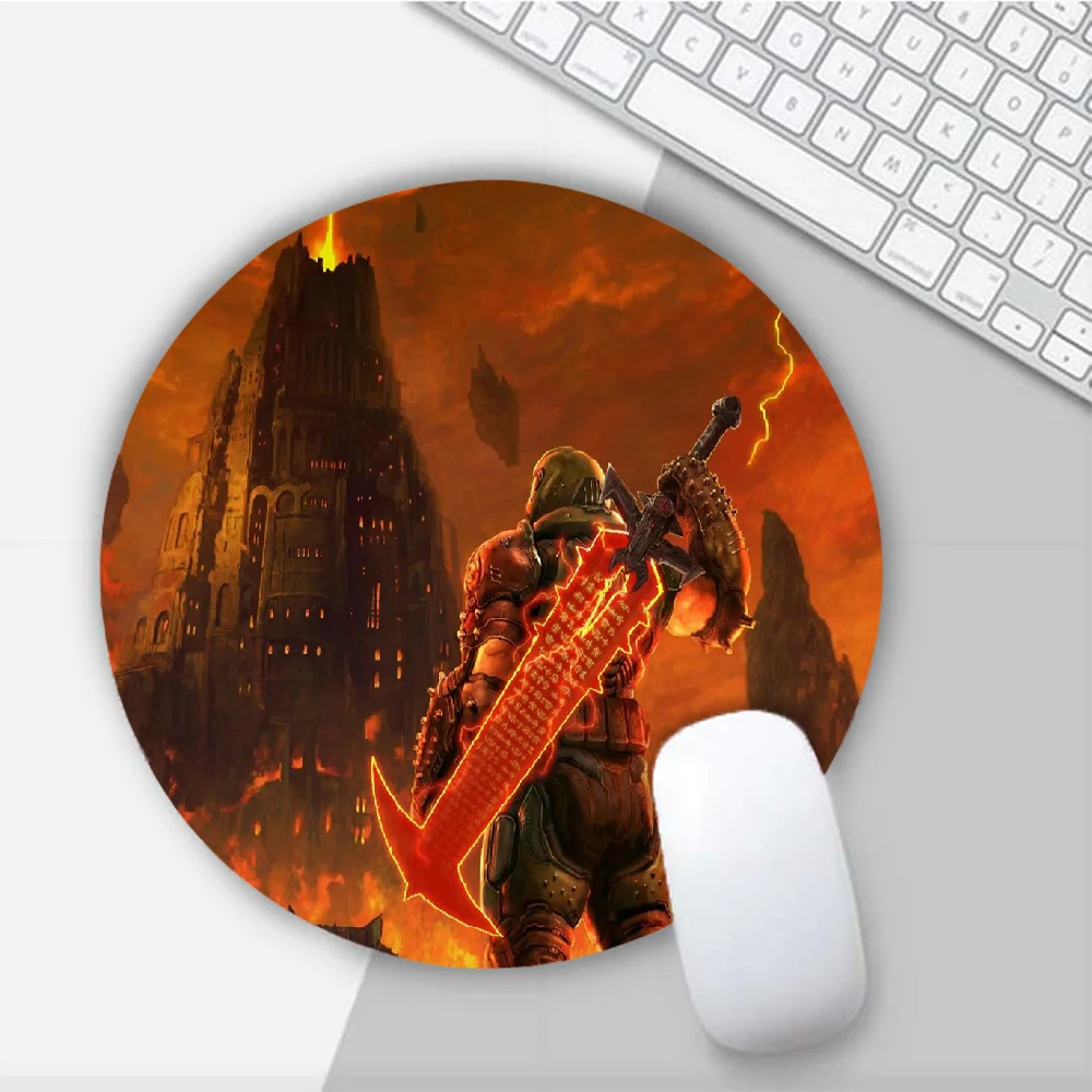 doom game Round Mouse Mat Gaming Mouse Pad For PC Laptop Notebook 20x20cm Gamer Desk Pad 
doom game Round Mouse Mat Gaming Mouse Pad For PC Laptop Notebook 20x20cm Gamer Desk Pad