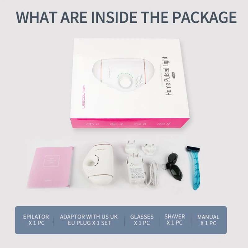 Newest Lescolton Laser Hair Removal IPL Depilator 600000 Flash Laser Epilator for Women MenBikini Trimmer Electric Depilador
Newest Lescolton Laser Hair Removal IPL Depilator 600000 Flash Laser Epilator for Women MenBikini Trimmer Electric Depilador