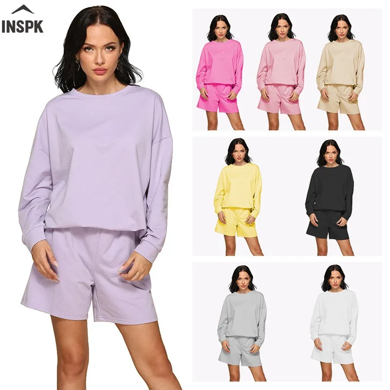 INSPK Solid Casual Tracksuit Pure Colors Loose Pullovers +High Waisted Shorts Spring Autumn 2020 Hot Sale Pullover Suit For S-XL
INSPK Solid Casual Tracksuit Pure Colors Loose Pullovers +High Waisted Shorts Spring Autumn 2020 Hot Sale Pullover Suit For S-XL