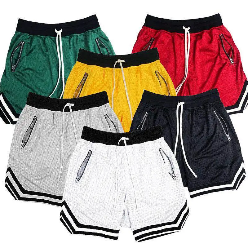 

Баскетбольные спортивные шорты, черные, красные, желтые, зеленые, не скатываются, дышащие быстросохнущие, свободные, для фитнеса, баскетболь...