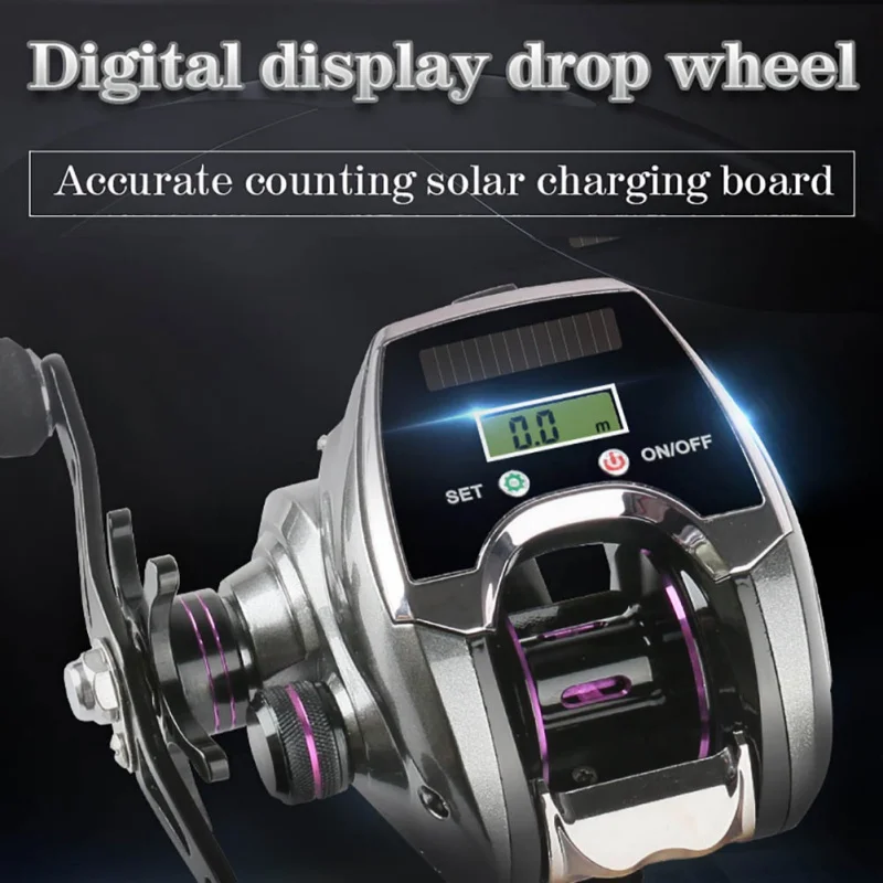 2020 Intelligent Digital Display Lure Counting Fishing Wheel 6 +1 Ball Bearing Bait Casting Reel Baitcast With Display Hot
