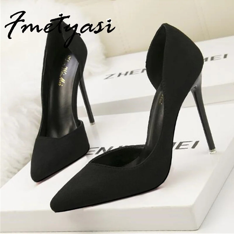 Ladies Sandals for Woman 2021 Sexy Suede High Heels Slip-on Shallow Female Pointed Toe Office Shoes Thin Heels Height Increasing
Ladies Sandals for Woman 2021 Sexy Suede High Heels Slip-on Shallow Female Pointed Toe Office Shoes Thin Heels Height Increasing