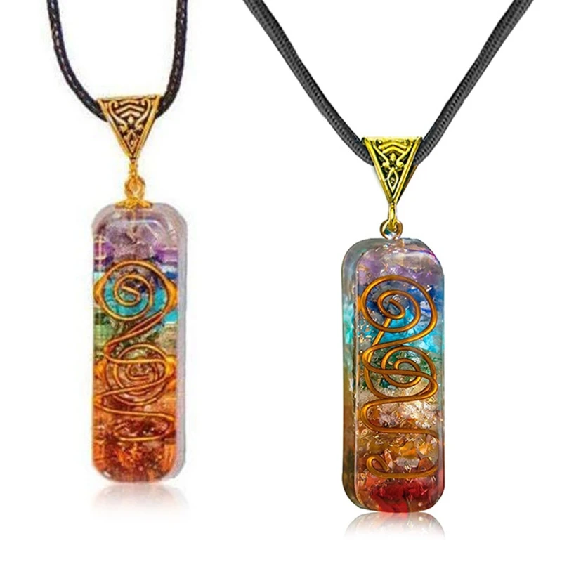 7 Chakra Energy Generator Emotional body Purification Healing Pendant Necklace Handmade Jewelry Gift for Stress Relief 
7 Chakra Energy Generator Emotional body Purification Healing Pendant Necklace Handmade Jewelry Gift for Stress Relief