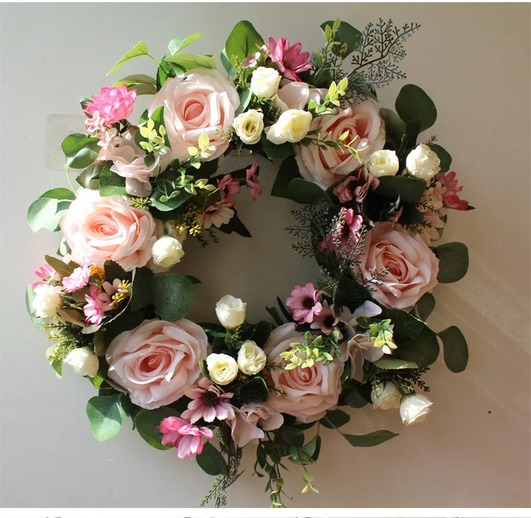 New rose wreath door decoration hanging decoration home decoration wedding Halloween Christmas decoration
New rose wreath door decoration hanging decoration home decoration wedding Halloween Christmas decoration