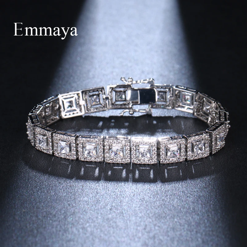 Классическая модель EMMAYA, Обычный Квадратный сверкающий браслет, заполненный фианитами, три цвета для женщин и девушек, отличительное плать...
Классическая модель EMMAYA, Обычный Квадратный сверкающий браслет, заполненный фианитами, три цвета для женщин и девушек, отличительное плать...