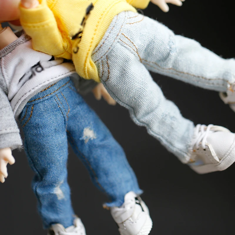 Ob11 baby clothes fashion Ripped jeans and T-shirt Fit for obitsu11 ,GSC,ob11,1/12 BJD doll clo clothes pants doll accessories
Ob11 baby clothes fashion Ripped jeans and T-shirt Fit for obitsu11 ,GSC,ob11,1/12 BJD doll clo clothes pants doll accessories