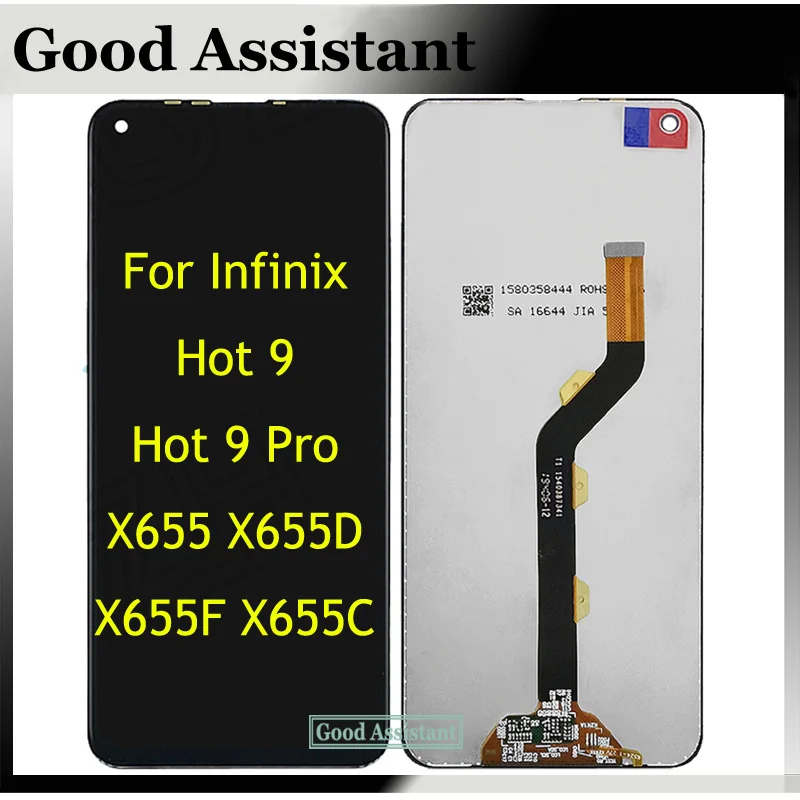 Черный 6 дюйма для Infinix Hot 9 / Pro X655 X655C X655D X655F ЖК-дисплей детали замены | Мобильные