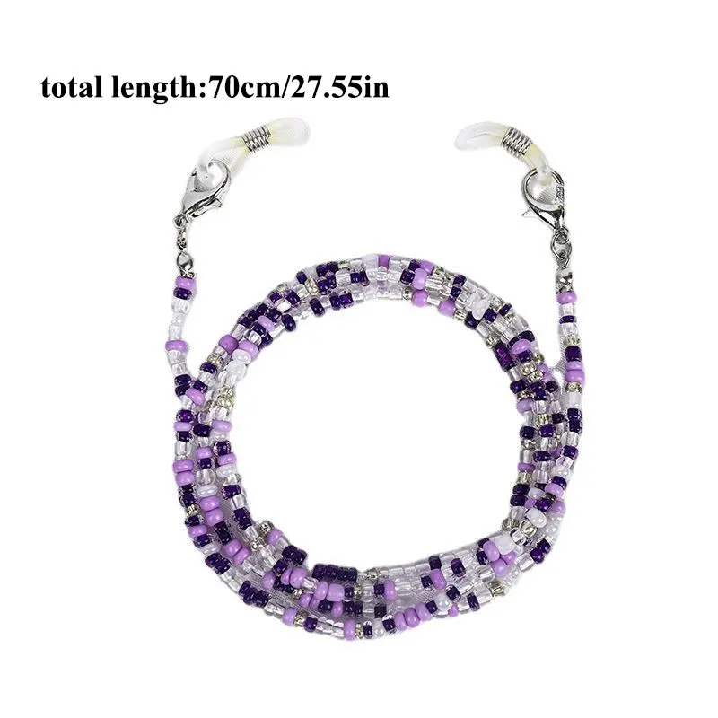 Bohemian Colored Mask Strap Beaded Glasses Chains Women Face Mask Lanyard Anti Slip Women's Neck Chain For Eyeglass Sunglasses
Bohemian Colored Mask Strap Beaded Glasses Chains Women Face Mask Lanyard Anti Slip Women's Neck Chain For Eyeglass Sunglasses