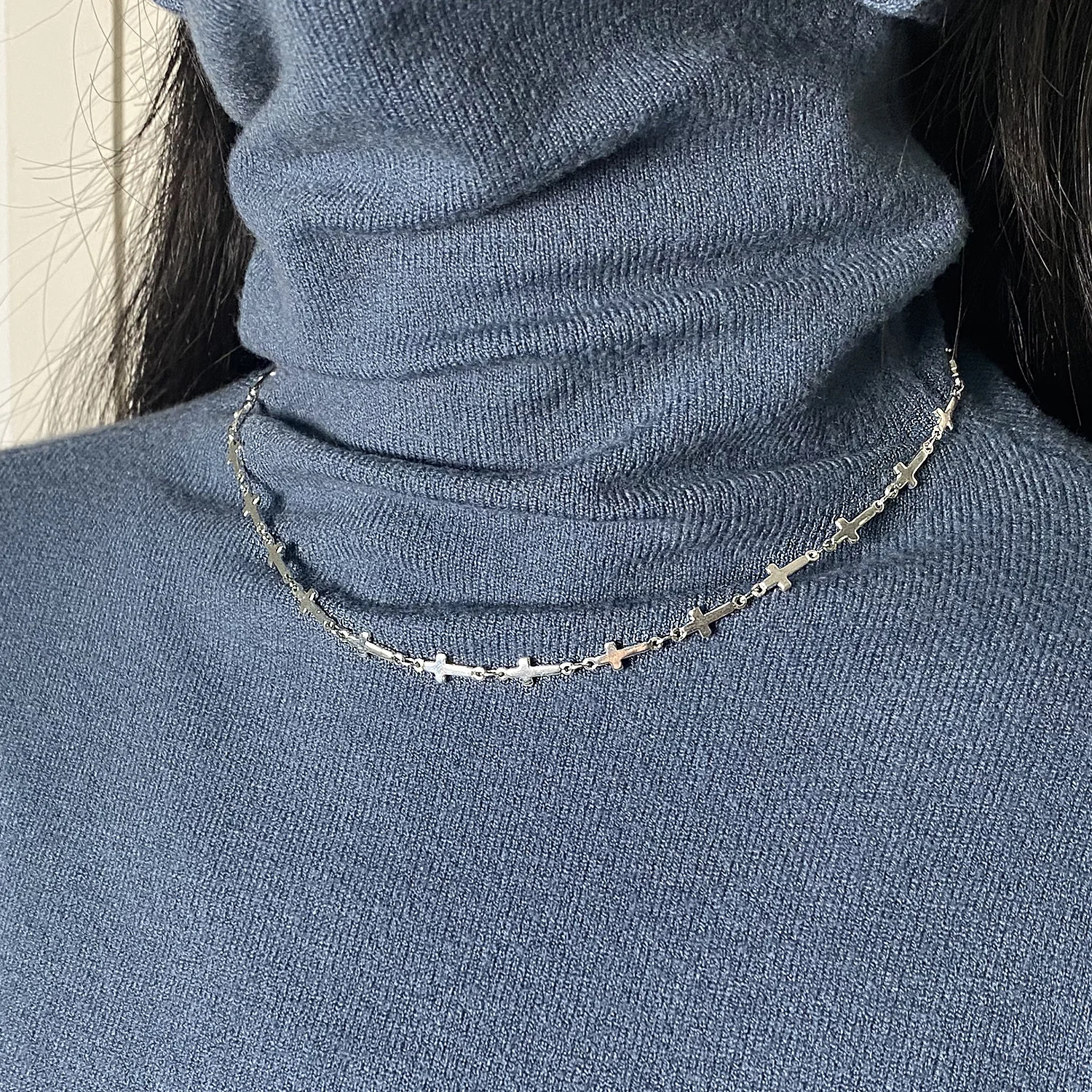 Simple Star Chain Choker Necklaces For Women Girls Trendy Temperament Style Cross Star Linked Chain Necklace Fashion Jewelry
Simple Star Chain Choker Necklaces For Women Girls Trendy Temperament Style Cross Star Linked Chain Necklace Fashion Jewelry