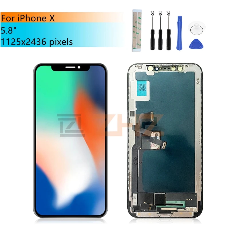 For IPhone X Lcd Display Touch Screen Digitizer Assembly 3D Lcd Panel Full Set Screen Replacement Repair Parts 5.8"
For IPhone X Lcd Display Touch Screen Digitizer Assembly 3D Lcd Panel Full Set Screen Replacement Repair Parts 5.8"