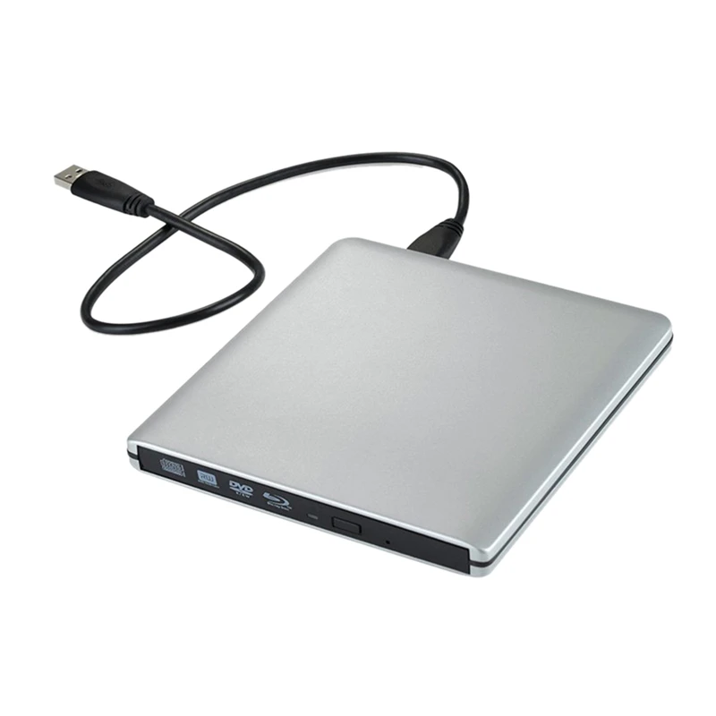 Usb3.0 Blu-Ray Burner Ultra-Thin Aluminum Alloy Drive Portable Support for Reading and Writing Discs Computer Universal 
Usb3.0 Blu-Ray Burner Ultra-Thin Aluminum Alloy Drive Portable Support for Reading and Writing Discs Computer Universal
