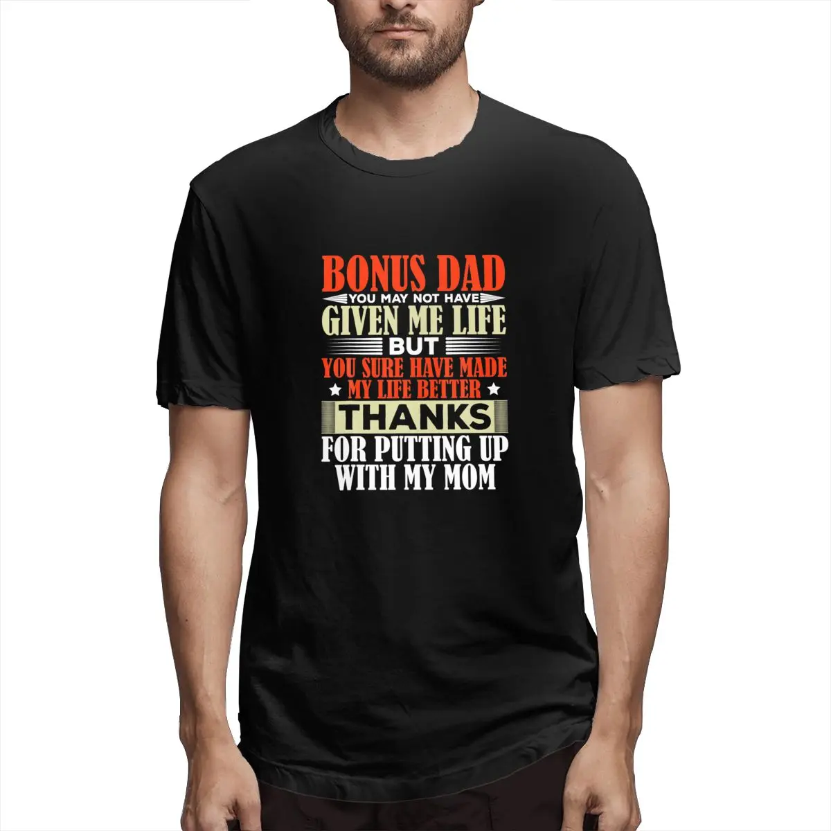 Bonus Dad Fathers Day 2021 Daughter Son In Law Fun Graphic Tee Men's Short Sleeve T-shirt Summer Tops
Bonus Dad Fathers Day 2021 Daughter Son In Law Fun Graphic Tee Men's Short Sleeve T-shirt Summer Tops