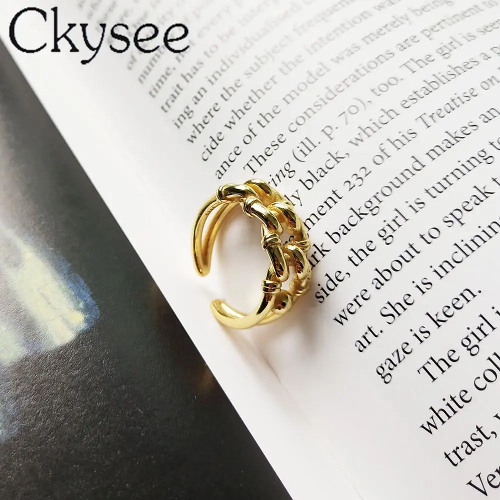 New Arrival 925-Sterling -Silver Ring Gold Industrial Wind Fashion Charms Silver Jewelry For And Woman Fine Jewelry 
New Arrival 925-Sterling -Silver Ring Gold Industrial Wind Fashion Charms Silver Jewelry For And Woman Fine Jewelry