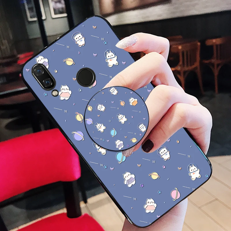 Airbag Holder Silicone Case For Huawei Nova Lite 2 Plus 2i 2S 3 4 3E 3i 4E Cute Bear Soft Back Cover Honor Magic | Мобильные