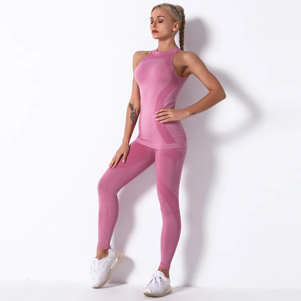 Two Piece Sets Women Tank Top Seamless Leggings Yoga Pants Ropa Deportiva Mujer Sportwear Tracksuit Women Vetement Femme 2021
Two Piece Sets Women Tank Top Seamless Leggings Yoga Pants Ropa Deportiva Mujer Sportwear Tracksuit Women Vetement Femme 2021