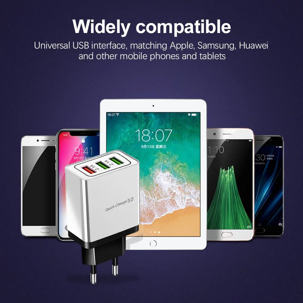 Multi USB Port Charger Quick Charge 3.0 For iPhone Samsung Xiaomi Huawei Mobile Phone Fast Charging Wall Charger Adapter EU Plug
Multi USB Port Charger Quick Charge 3.0 For iPhone Samsung Xiaomi Huawei Mobile Phone Fast Charging Wall Charger Adapter EU Plug
