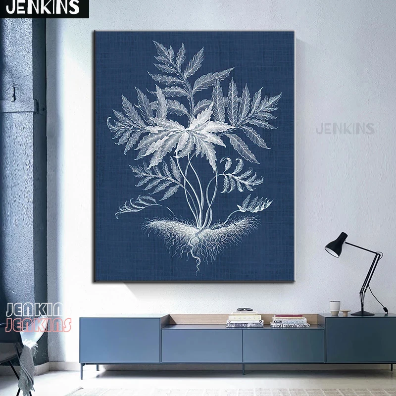 JENKINS Dark Blue Leaves and Roots Vintage Abstract Canvas Painting Picture Poster Print Wallpaper Living Room Bedroom Decoratio
JENKINS Dark Blue Leaves and Roots Vintage Abstract Canvas Painting Picture Poster Print Wallpaper Living Room Bedroom Decoratio