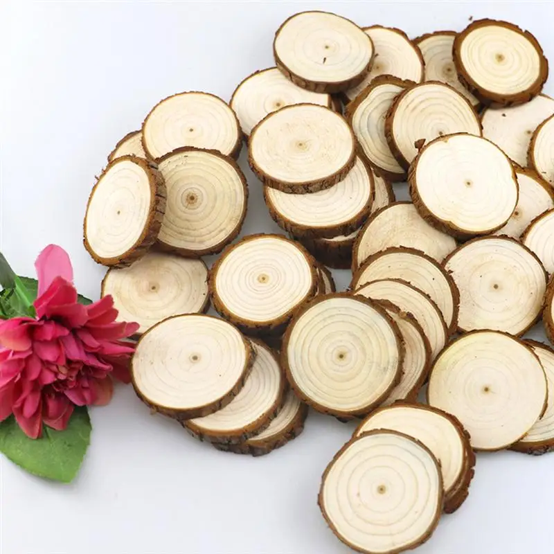 50Pcs 5-6cm Thick Natural Pine Round Unfinished Wood Slices Circles With Tree Bark Log Discs DIY Crafts Wedding Party Painting
50Pcs 5-6cm Thick Natural Pine Round Unfinished Wood Slices Circles With Tree Bark Log Discs DIY Crafts Wedding Party Painting