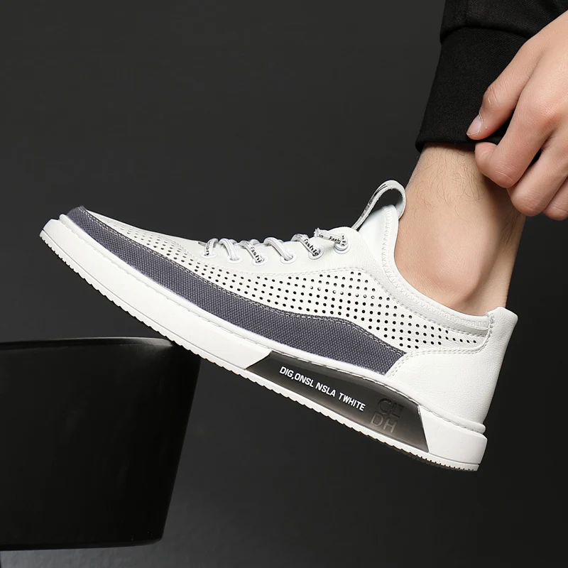 2021 Fashion Rubber Outsole Man Casual Shoes Sneakers Lace Up for Mens Leisure Shoes Comfortable Flat Loafers Leather Men Shoes
2021 Fashion Rubber Outsole Man Casual Shoes Sneakers Lace Up for Mens Leisure Shoes Comfortable Flat Loafers Leather Men Shoes