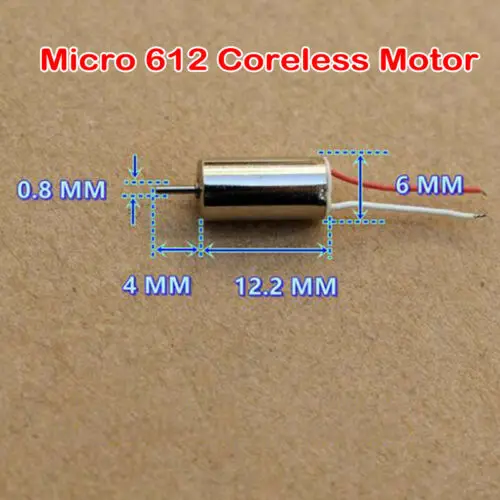 

2PCS Micro Mini 612 614 615 716 816 820 Coreless Motor DC 3.7V 50000RPM High Speed Strong Magnetic DIY RC Drone Airplane Model