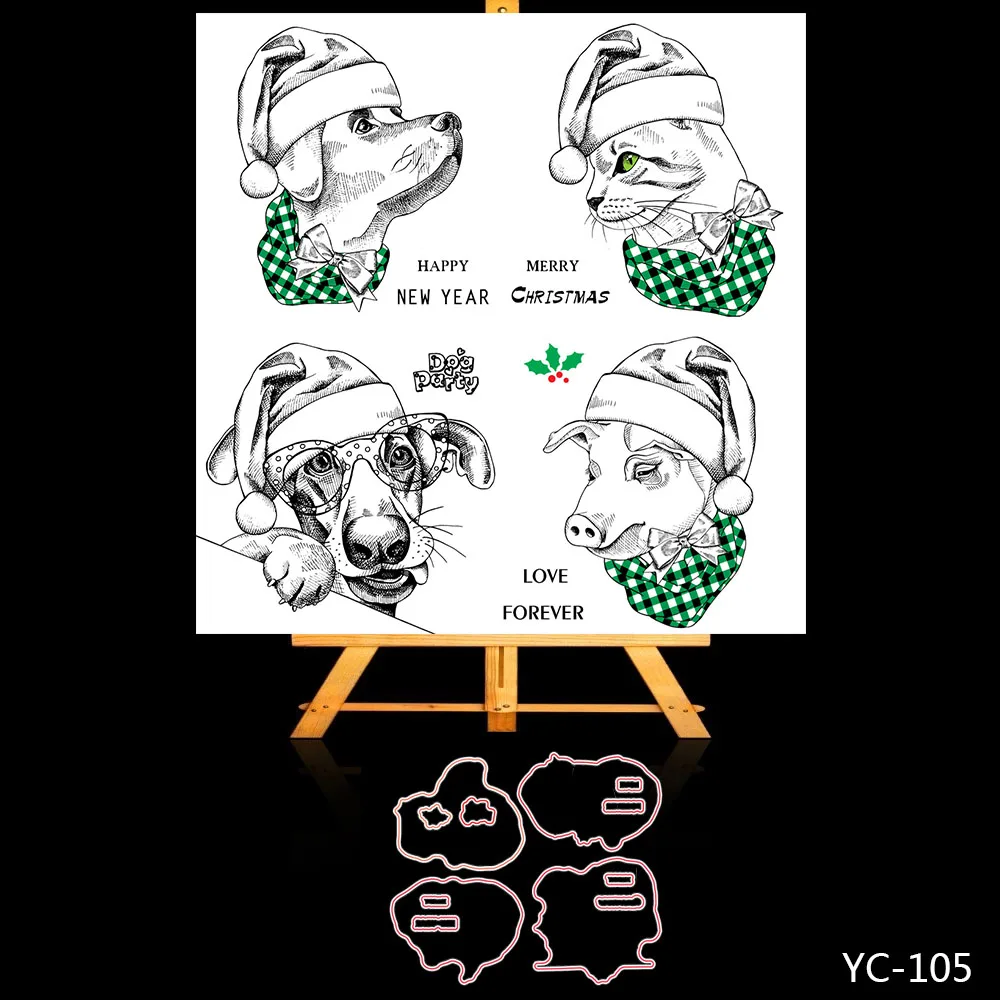 AZSG Christmas Mascot Cuting Dies Clear Stamps For DIY Scrapbooking/Album Decorative Silicone Stamp Crafts
AZSG Christmas Mascot Cuting Dies Clear Stamps For DIY Scrapbooking/Album Decorative Silicone Stamp Crafts