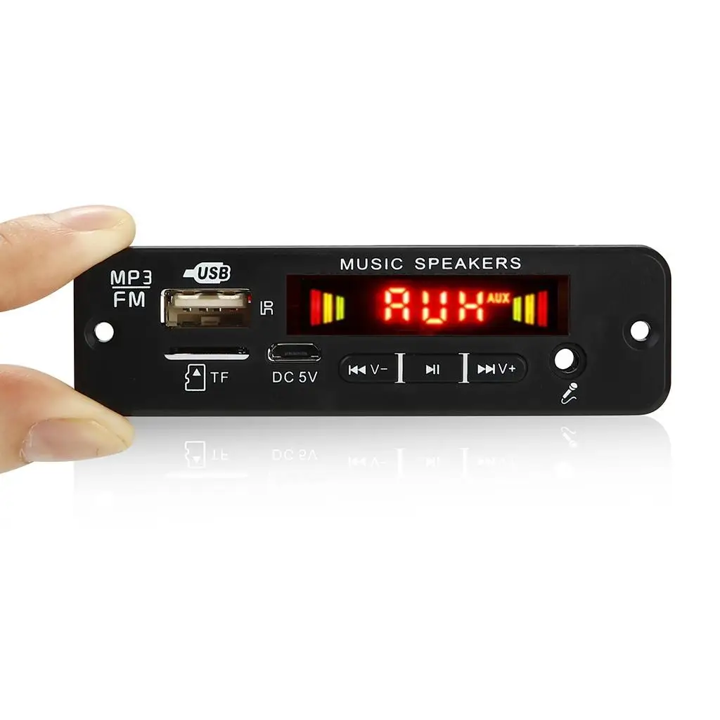 Модуль платы аудиодекодера USB AUX TF SD FM радио с пультом дистанционного управления 12 в беспроводной Bluetooth аудио модуль дистанционного управлен...
Модуль платы аудиодекодера USB AUX TF SD FM радио с пультом дистанционного управления 12 в беспроводной Bluetooth аудио модуль дистанционного управлен...