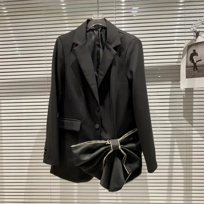 Autumn Fall Diamonds Beaded Big Bowknot Women Suit Blazer Casual Chic Long Sleeve Blazer Top
Autumn Fall Diamonds Beaded Big Bowknot Women Suit Blazer Casual Chic Long Sleeve Blazer Top