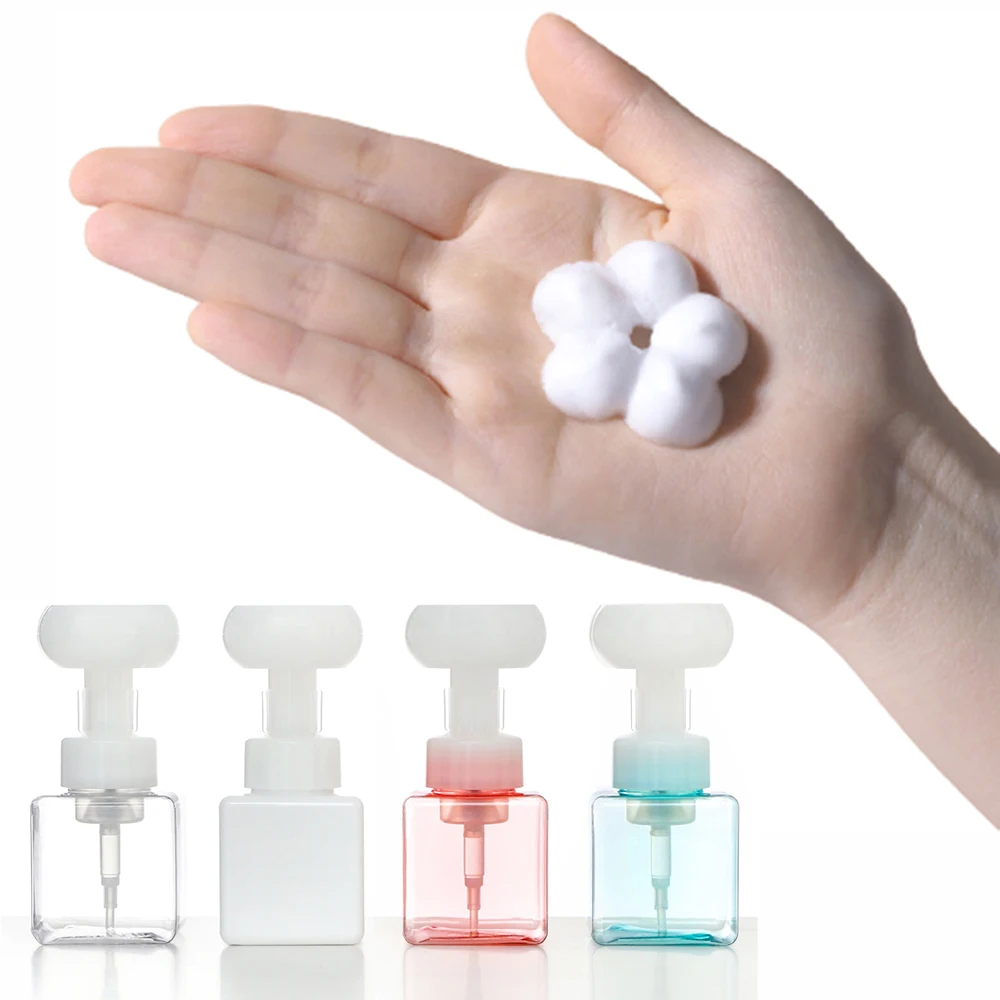 250ml Liquid Soap Dispenser Flower Shape Foam Foaming Pump Empty Bottle Plastic Clear Bottle Shower Gel Foam Pump Bottle
250ml Liquid Soap Dispenser Flower Shape Foam Foaming Pump Empty Bottle Plastic Clear Bottle Shower Gel Foam Pump Bottle