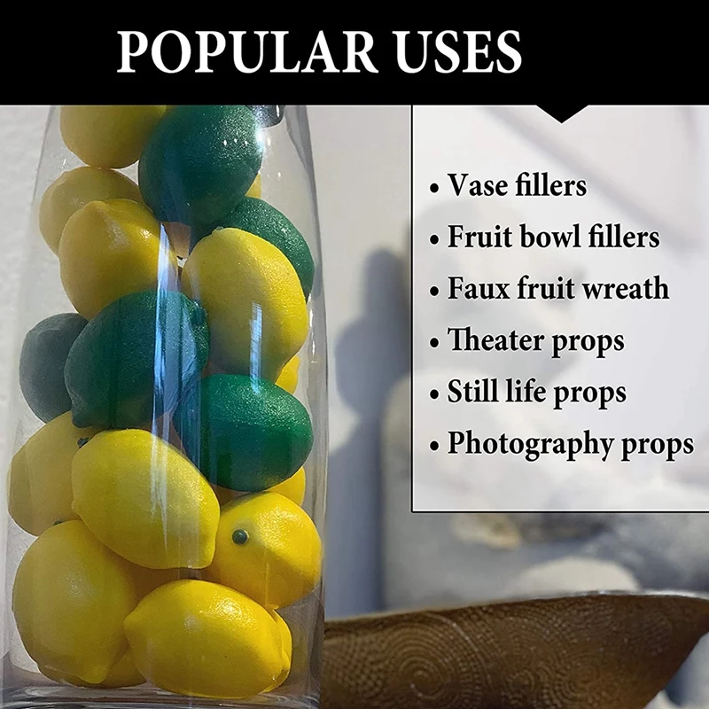 14Pcs Artificial Lemons Fake Lemon Fruit for Home House Kitchen Party Decoration (Green and Yellow)
14Pcs Artificial Lemons Fake Lemon Fruit for Home House Kitchen Party Decoration (Green and Yellow)