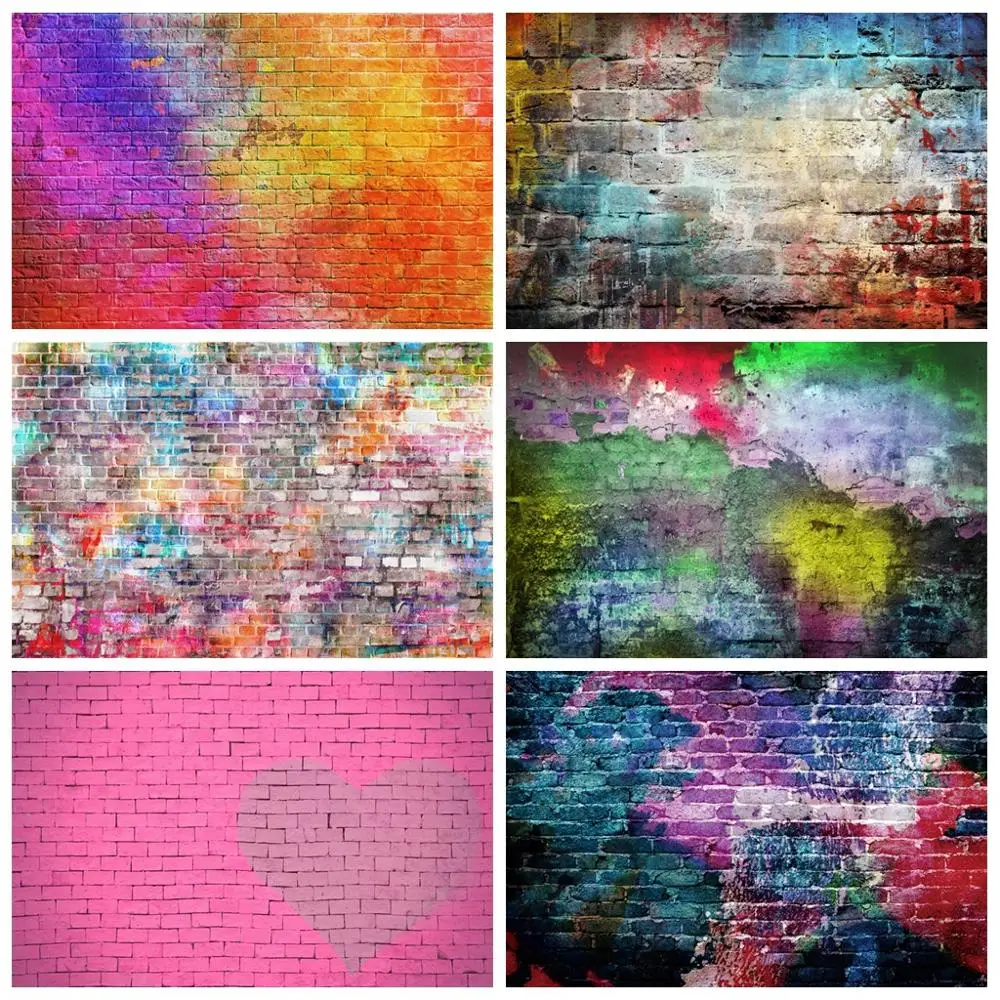 Laeacco Brick Wall Colorful Graffiti Wallpaper Party Decor Baby Portrait Photo Background Photo Backdrops Photocall Photo Studio
Laeacco Brick Wall Colorful Graffiti Wallpaper Party Decor Baby Portrait Photo Background Photo Backdrops Photocall Photo Studio