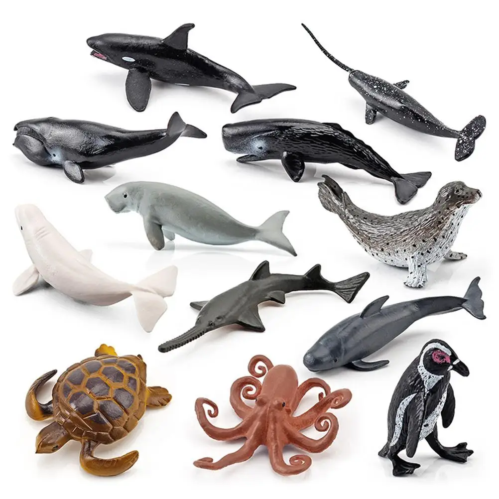 12PCS Simulation Mini Sea Animal Figure Shark Dolphin Turtle Fish Crab Action Figures Toys Kids Education Cognitive Toy Gift
12PCS Simulation Mini Sea Animal Figure Shark Dolphin Turtle Fish Crab Action Figures Toys Kids Education Cognitive Toy Gift