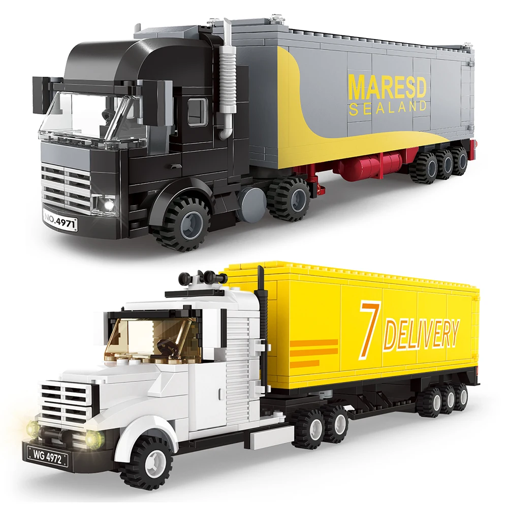 City Series Engineering Container Truck Building Blocks Transportation Vehicle Construction Car DIY Toys Gifts For Children Kids
City Series Engineering Container Truck Building Blocks Transportation Vehicle Construction Car DIY Toys Gifts For Children Kids