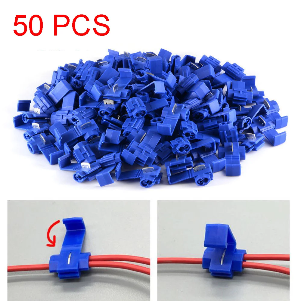 50Pcs Electrical Cable Connector AWG 14-16 Scotch Lock Wire Connectors Quick Splice Terminals Crimp Connector
50Pcs Electrical Cable Connector AWG 14-16 Scotch Lock Wire Connectors Quick Splice Terminals Crimp Connector