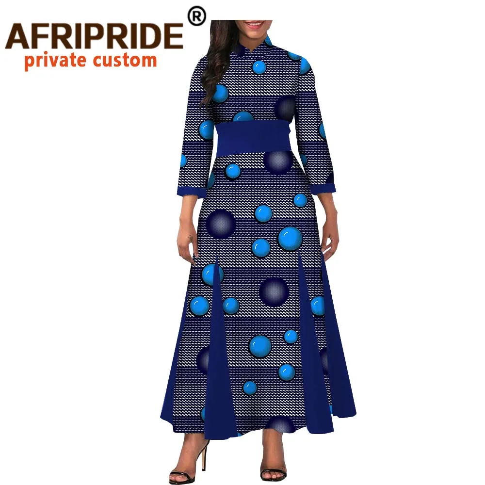 spring traditional african dress for women AFRIPRIDE three quarter sleeve O-neck ankle length casual women dress A1825023
spring traditional african dress for women AFRIPRIDE three quarter sleeve O-neck ankle length casual women dress A1825023
