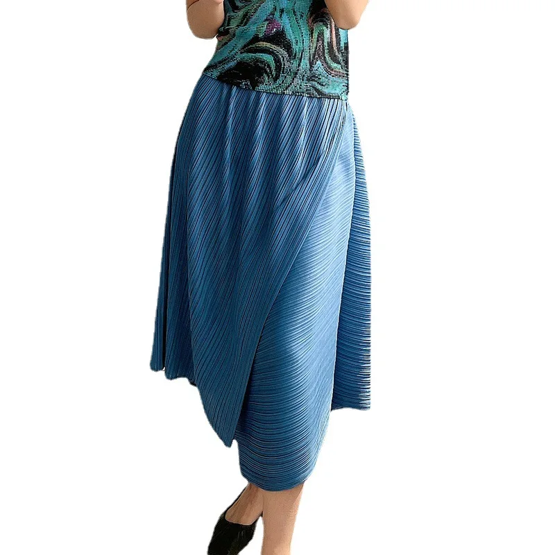 TVVOVVIN Summer Solid Color Pleated Skirt Women's Irregular 2021 New Korean Fashion High Waist Mid-length Skirt NSP7
TVVOVVIN Summer Solid Color Pleated Skirt Women's Irregular 2021 New Korean Fashion High Waist Mid-length Skirt NSP7