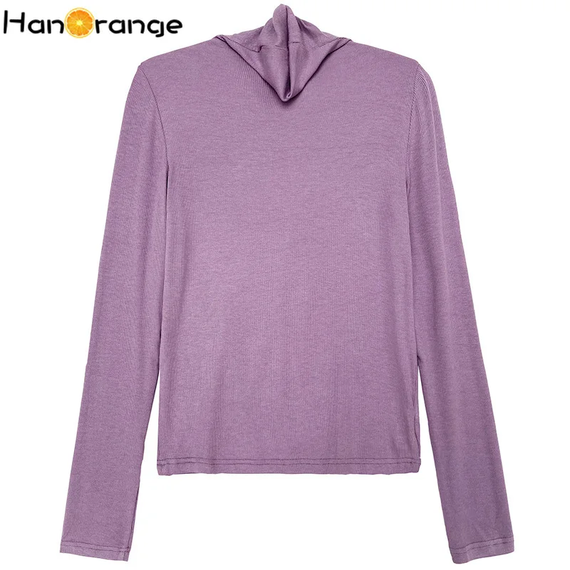 HanOrange водолазка Джемпер Женская осенне-зимняя однотонная тонкая трикотажная футболка с длинными рукавами
HanOrange водолазка Джемпер Женская осенне-зимняя однотонная тонкая трикотажная футболка с длинными рукавами