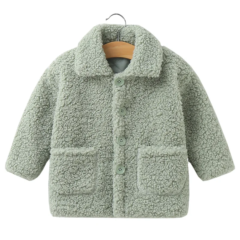 Autumn Winter New Coat Girls Baby Plush Long Sleeve Jacket Kids Artificial Wool Outwear Children child Sweater Infant Clothes
Autumn Winter New Coat Girls Baby Plush Long Sleeve Jacket Kids Artificial Wool Outwear Children child Sweater Infant Clothes